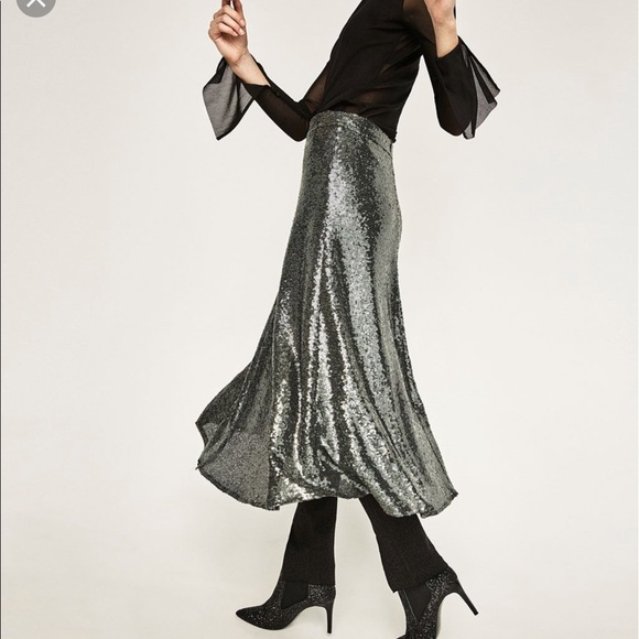 New with tags sequin midi skirt - Picture 2 of 7